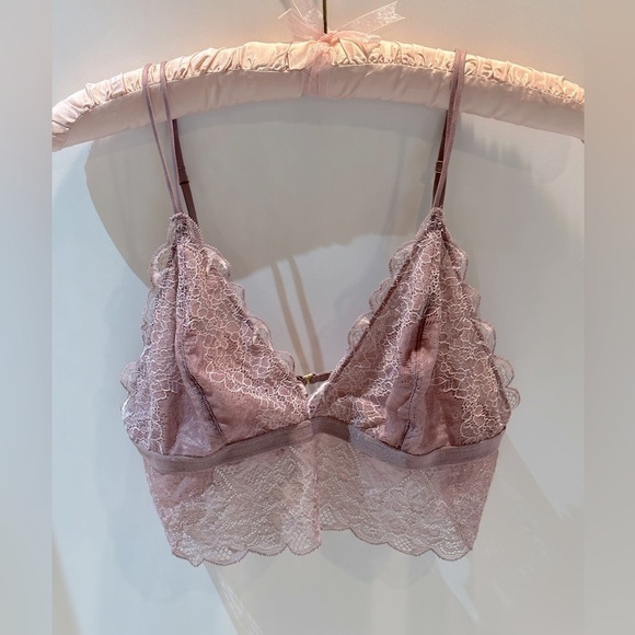 Madewell Lace Bralette in‎ Light Lavender Color - Picture 8 of 12